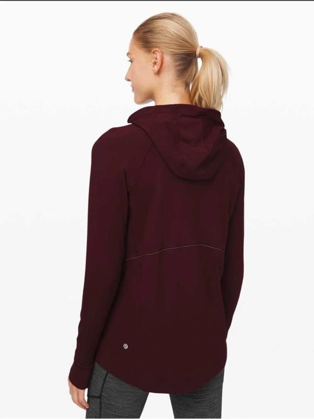 Lululemon Warm Stabilizer 1/2 Zip Hoodie Garnet Women's 6